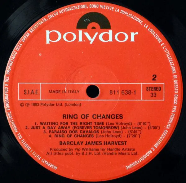 Barclay James Harvest Ring Of Changes LP gatefold