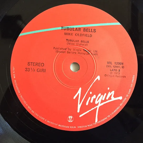 Mike Oldfield Tubular Bells LP 1979 Italia prog rock