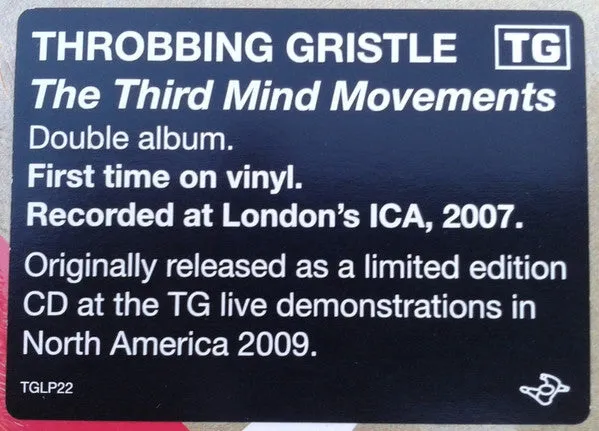 Throbbing Gristle The Third Mind Movements doppio vinile 2xLP industrial