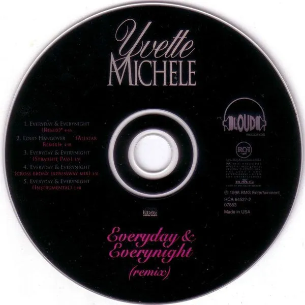 Yvette Michele Everyday Everynight CD maxi remix