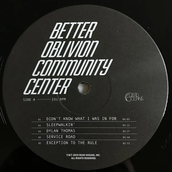 Better Oblivion Community Center vinile LP album 2019