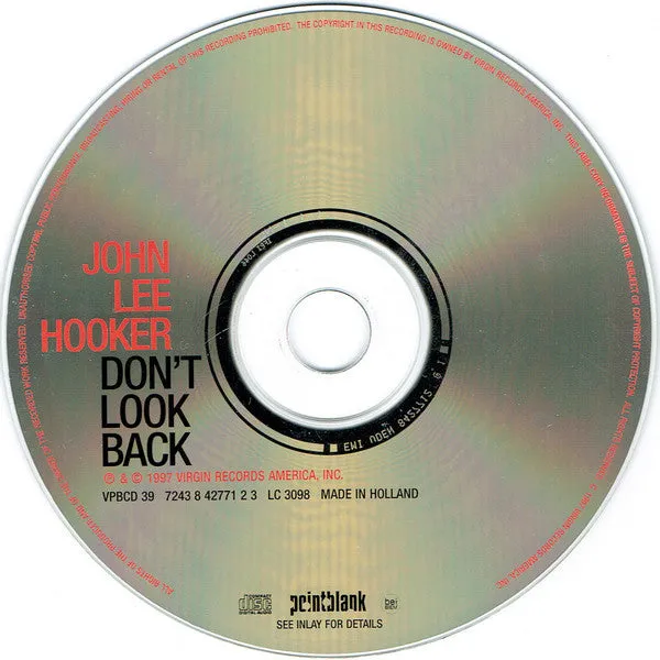 John Lee Hooker Don’t Look Back CD blues elettrico
