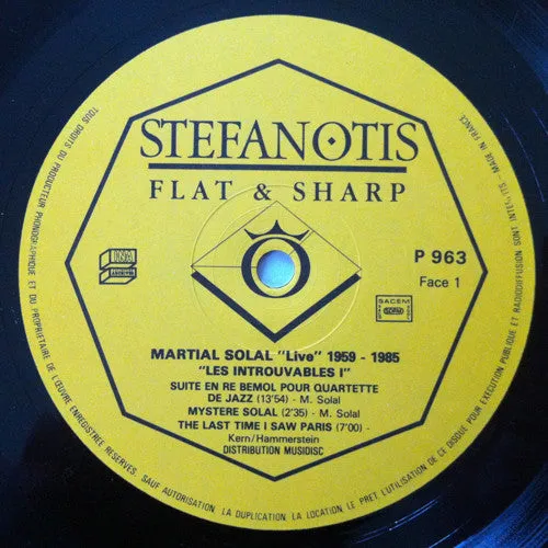 Martial Solal Live 1959/85 cofanetto 4 LP jazz Francia