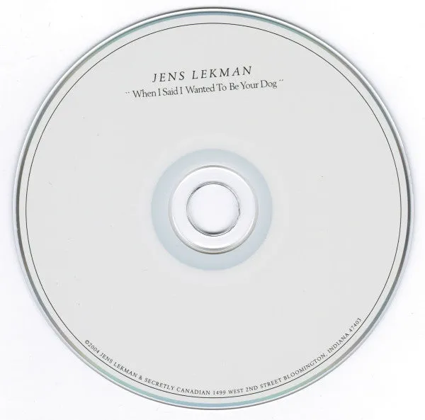 Jens Lekman When I Said Dog CD album pop usato