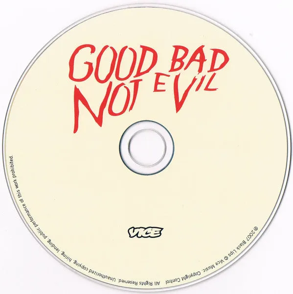 Black Lips Good Bad Not Evil CD digipak VG+