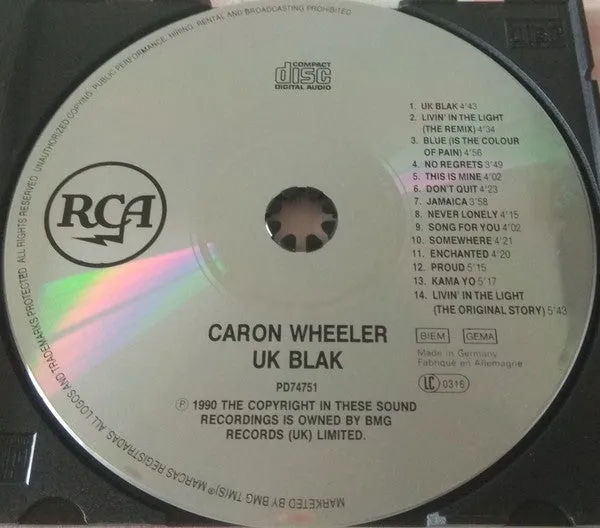 Caron Wheeler UK Blak CD album soul usato