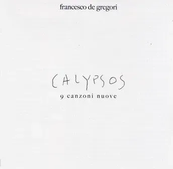 Francesco De Gregori Calypsos CD album soft rock 2006