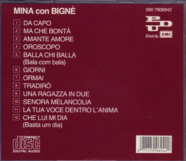Mina con Bignè CD usato ristampa pop