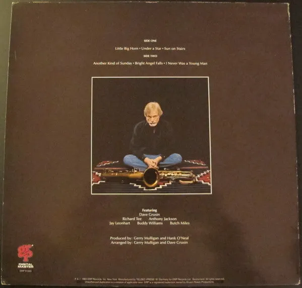 Gerry Mulligan Little Big Horn vinile LP jazz digitale 1983