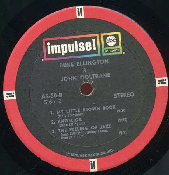 Duke Ellington John Coltrane vinile LP jazz ristampa