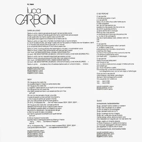Luca Carboni Forever LP gatefold pop rock VG+