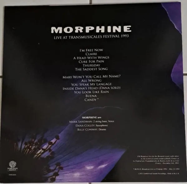 Morphine Live At Transmusicales 1993 LP vinile unofficial