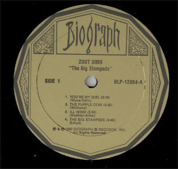 Zoot Sims The Big Stampede vinile LP ristampa