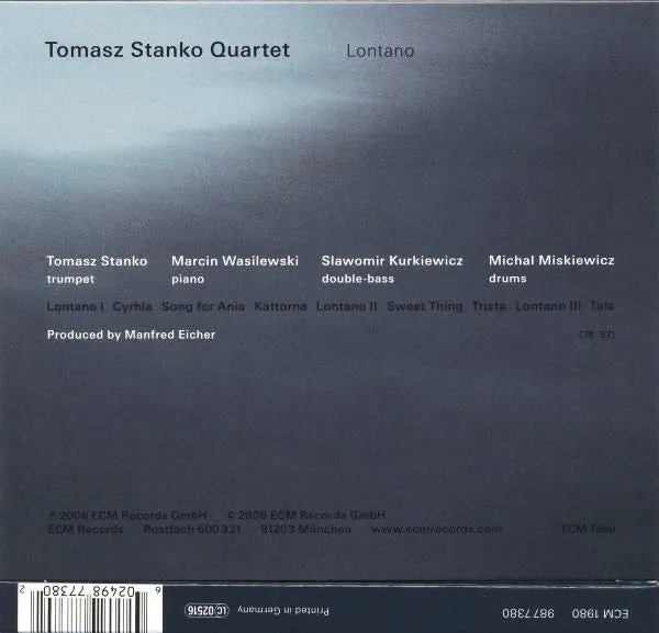 Tomasz Stanko Quartet Lontano CD album ECM