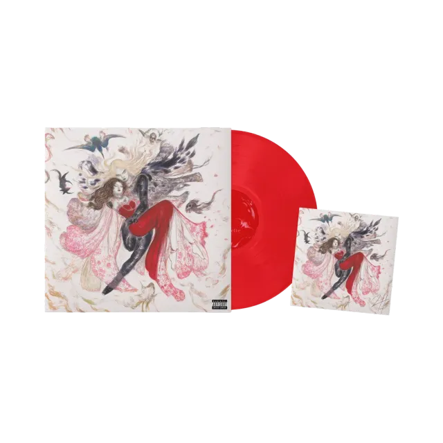 2hollis Pirouette vinile LP rosso con art card firmata