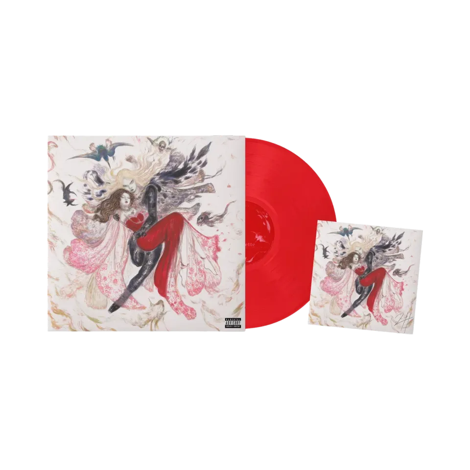 2hollis Pirouette vinile LP rosso con art card firmata