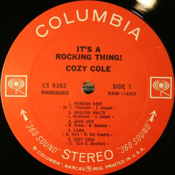 Cozy Cole It's A Rocking Thing LP vinile 1966
