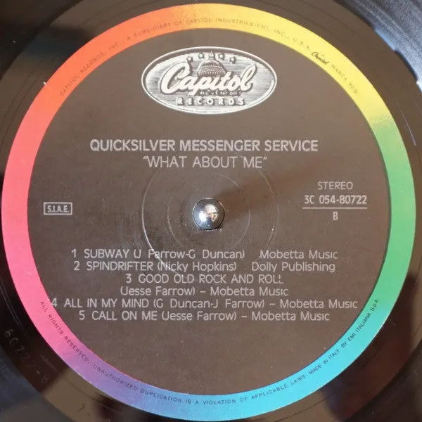 Quicksilver What About Me LP vinile ristampa NM