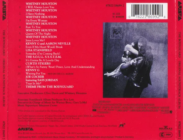 The Bodyguard Colonna Sonora Originale CD album ristampa