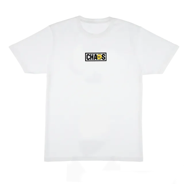 Chaos TEE002 T-Shirt Bianca Logo Uomo