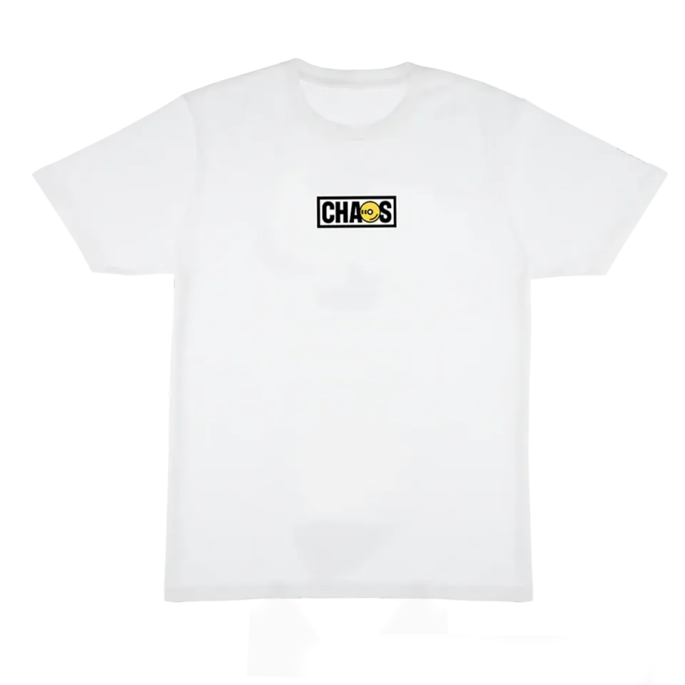 Chaos TEE002 T-Shirt Bianca Logo Uomo