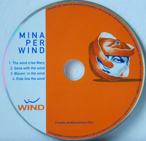 Mina Mina Per Wind 2° Volume CD EP promo