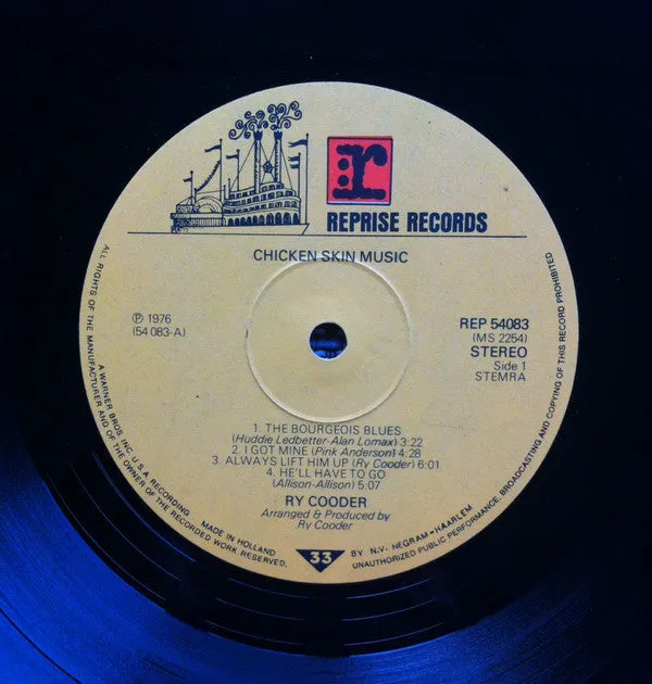 Ry Cooder Chicken Skin Music vinile LP olandese