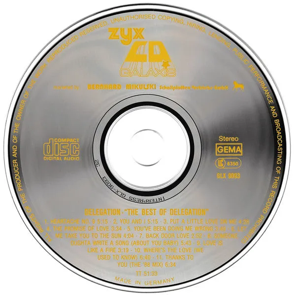 Delegation Best Of Delegation CD compilation disco soul 1989