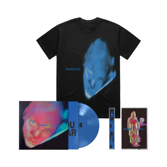 Fontaines D.C. Dopamine Chamber Blue Bundle vinile maglietta