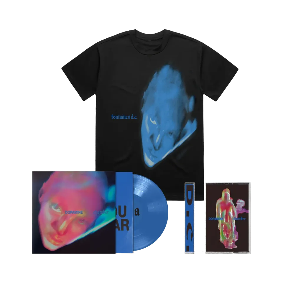 Fontaines D.C. Dopamine Chamber Blue Bundle vinile maglietta