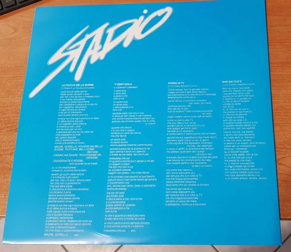 Stadio La Faccia Delle Donne vinile LP 180g limitato
