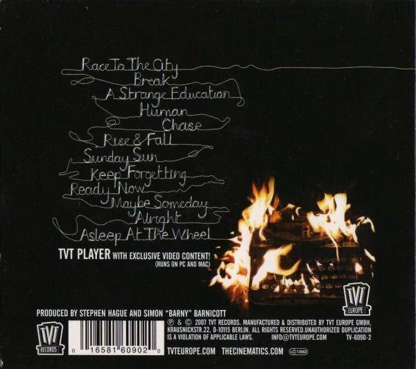 The Cinematics A Strange Education CD album indie