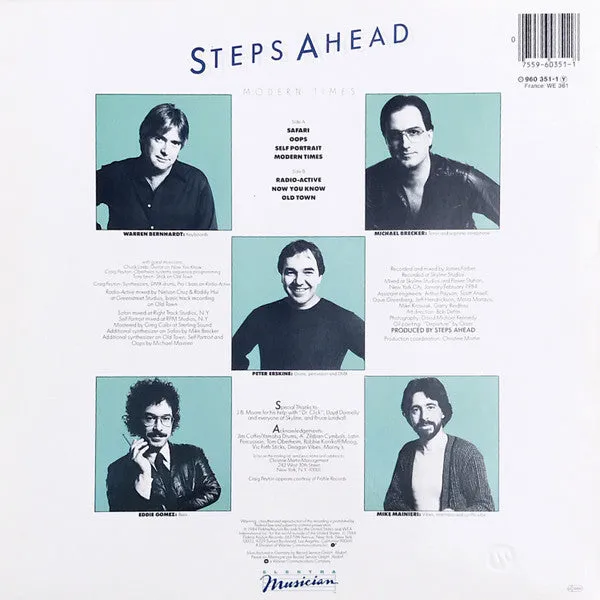 Steps Ahead Modern Times LP vinile jazz fusion 1984