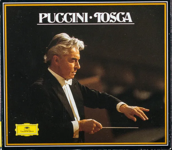 Puccini Tosca Karajan 2xCD box opera Deutsche Grammophon