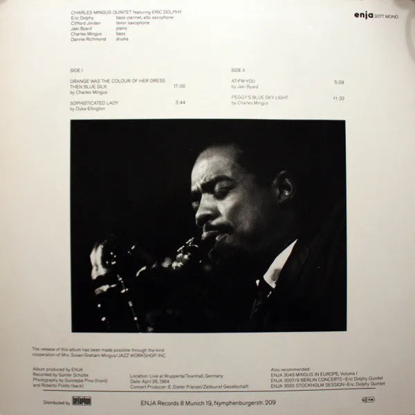 Charles Mingus Mingus in Europe Volume II vinile LP mono 1981