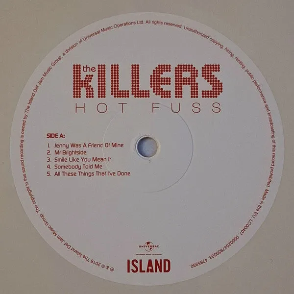The Killers Hot Fuss vinile LP bianco edizione limitata
