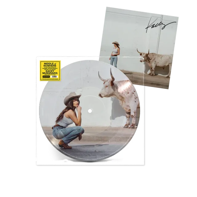 Kacey Musgraves Middle Of Nowhere picture disc + card firmata