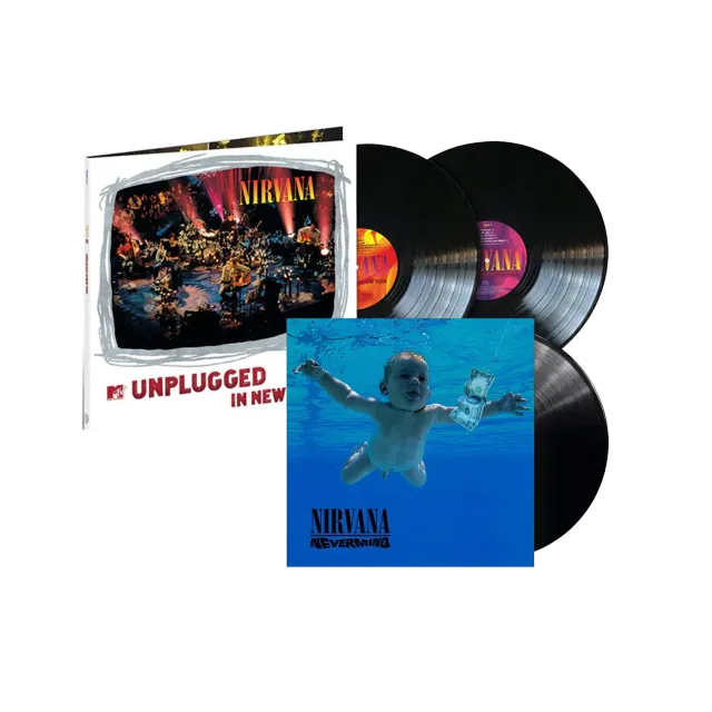 Nirvana Starter Pack Nevermind + Unplugged bundle 2 vinili
