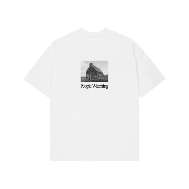 Polydor Church t-shirt bianca cotone stampa fronte retro