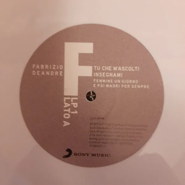 Fabrizio De André Tu Che M'Ascolti 4 LP 180g box