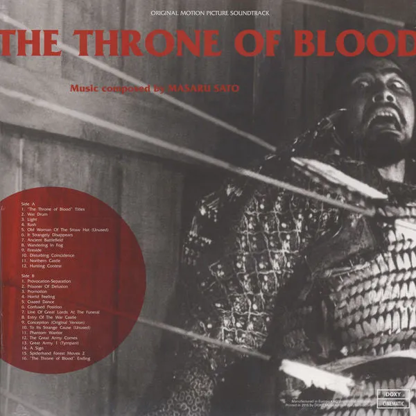 Masaru Sato Throne Of Blood LP bianco limitato