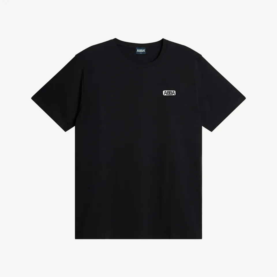ABBA Patch T-Shirt Maglietta Nera Cotone Unisex