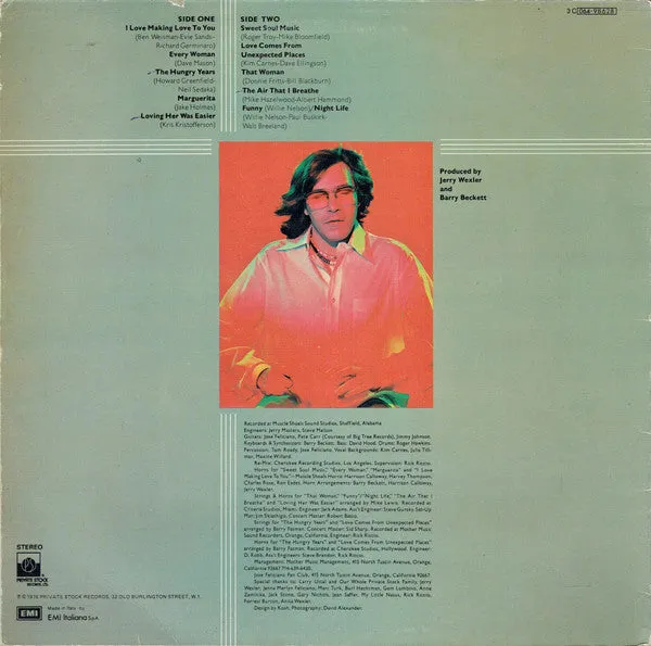 José Feliciano Sweet Soul Music LP 1977 ballad latin