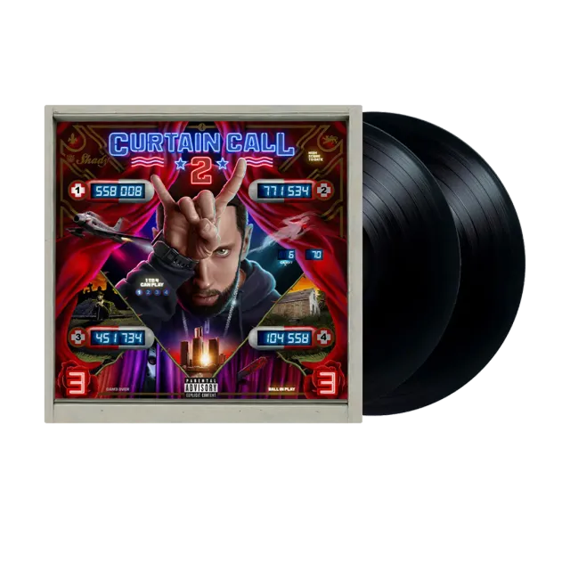 Eminem Curtain Call 2 doppio vinile 2LP nero hip hop