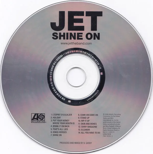 Jet Shine On CD album near mint pop rock
