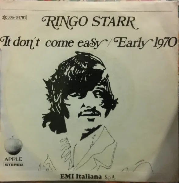 Ringo Starr It Don't Come Easy Early 1970 singolo 45 giri 7"