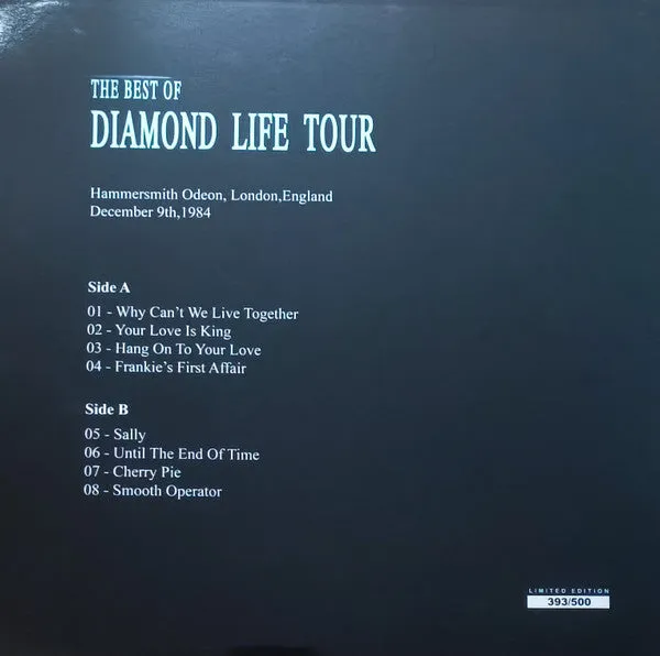 Sade Live In London Diamond Life vinile nero 500 copie