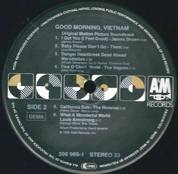 Various Good Morning Vietnam LP colonna sonora 1988