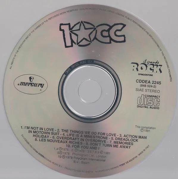 10cc CD compilation art rock De Agostini 1991