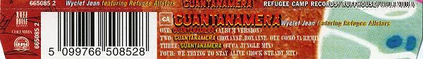 Wyclef Jean Guantanamera CD singolo hip hop remix